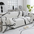 jété de canapé grande taille double face blanc noir