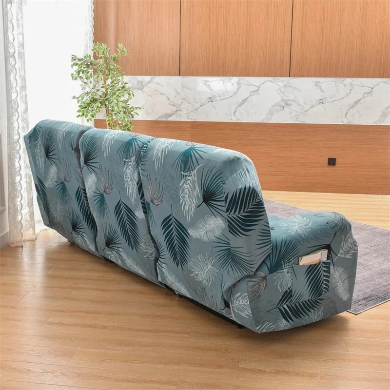 Housse pour canapé relax vue de dos vue arrière motif imprimé