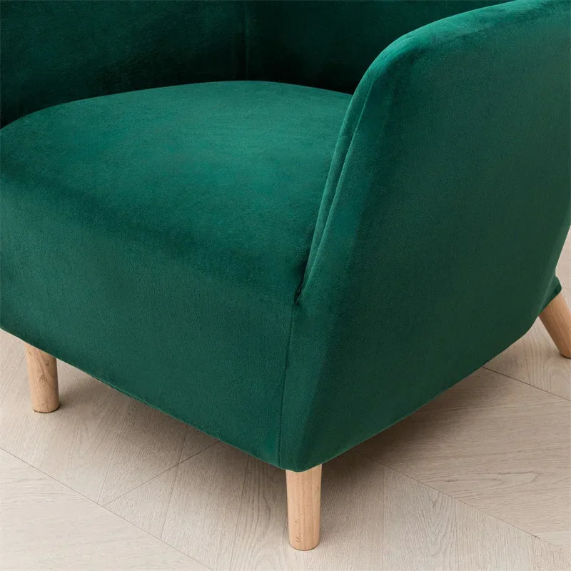 tissu accoudoir vert velours