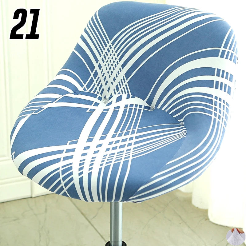 Housse extensible pour tabouret de bar coque motif 21