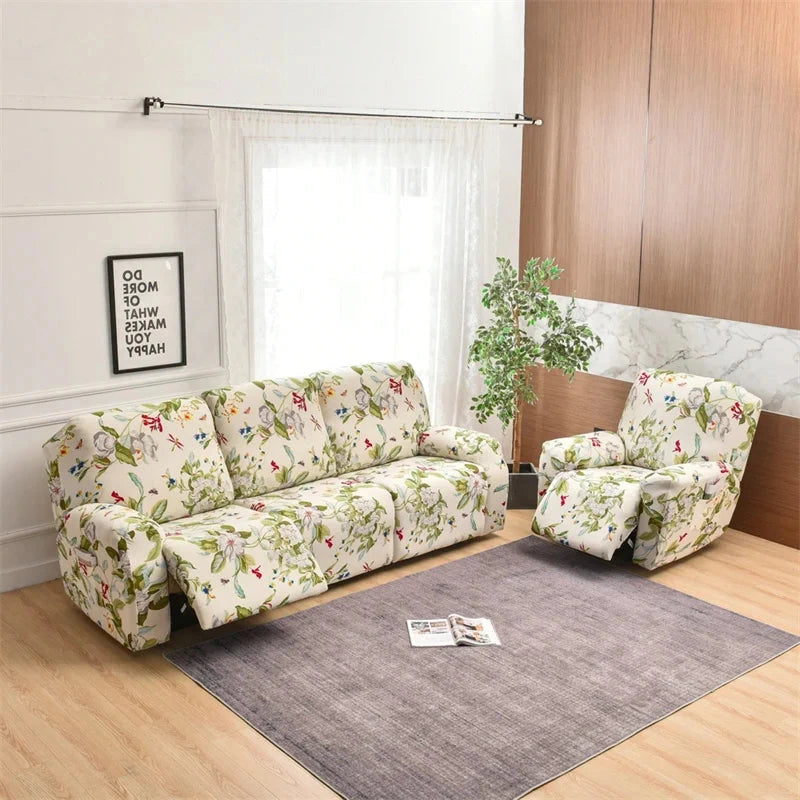 Housse pour fauteuil et canapé relax inclinable motif imprimé