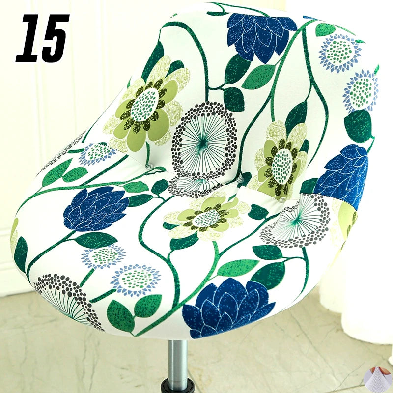 Housse extensible pour tabouret de bar coque motif 15