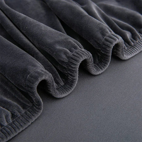 finition renforcée velours gris