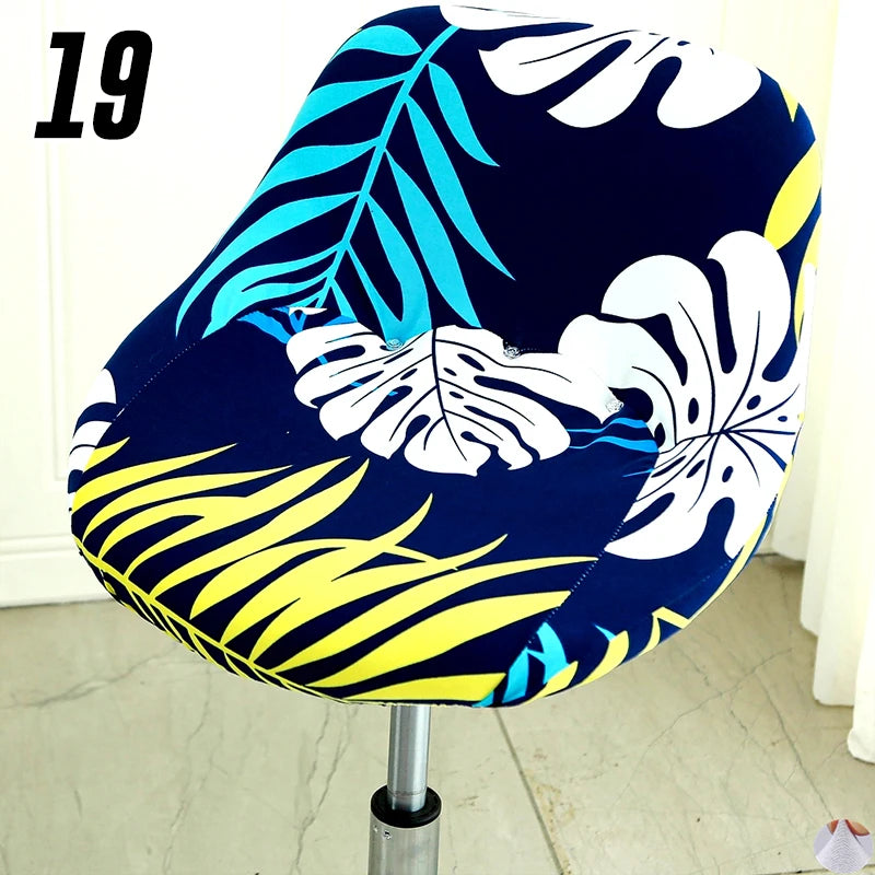 Housse extensible pour tabouret de bar coque motif 19