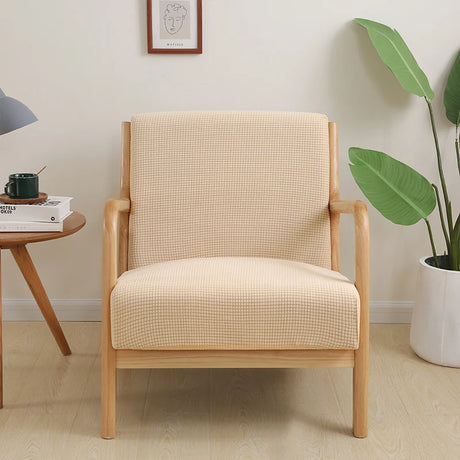 Housse de fauteuil scandinave beige