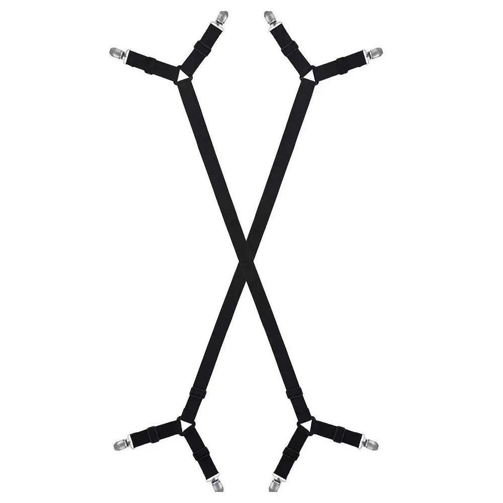 Sangles de maintien réglables pour housses de canapé noir