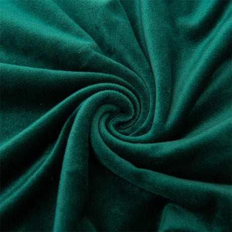 tissu extensible velours vert