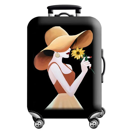 Housse de protection pour valise à roulette cabine ou XLmotif 21