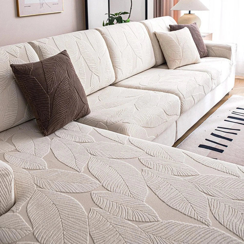 Housse de coussin pour canapé velours hibiscus déperlant nouveaux modèle 2025