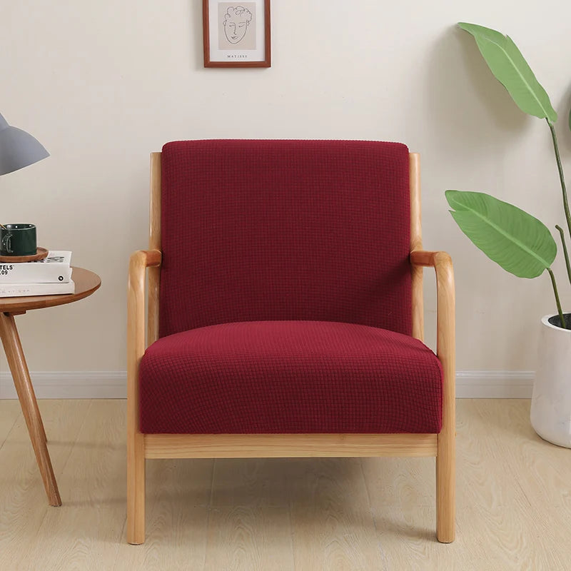 Housse de fauteuil scandinave bordeaux