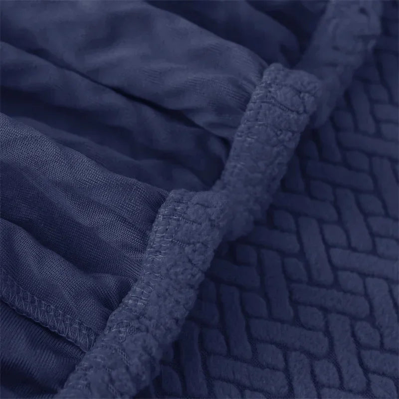 velours damassé extensible bleue marine