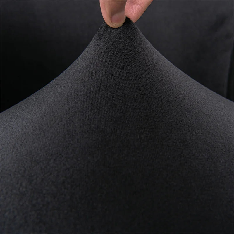 tissu extensible velours noir