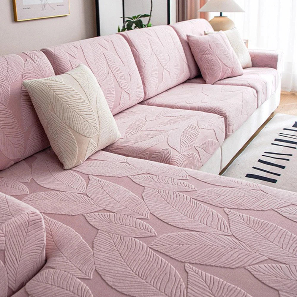 Housse de coussin pour canapé velours hibiscus déperlant nouveaux modèle 2025