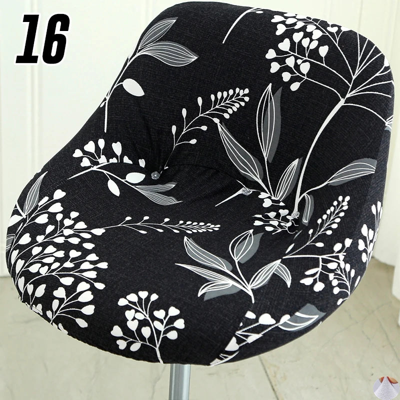 Housse extensible pour tabouret de bar coque motif 16