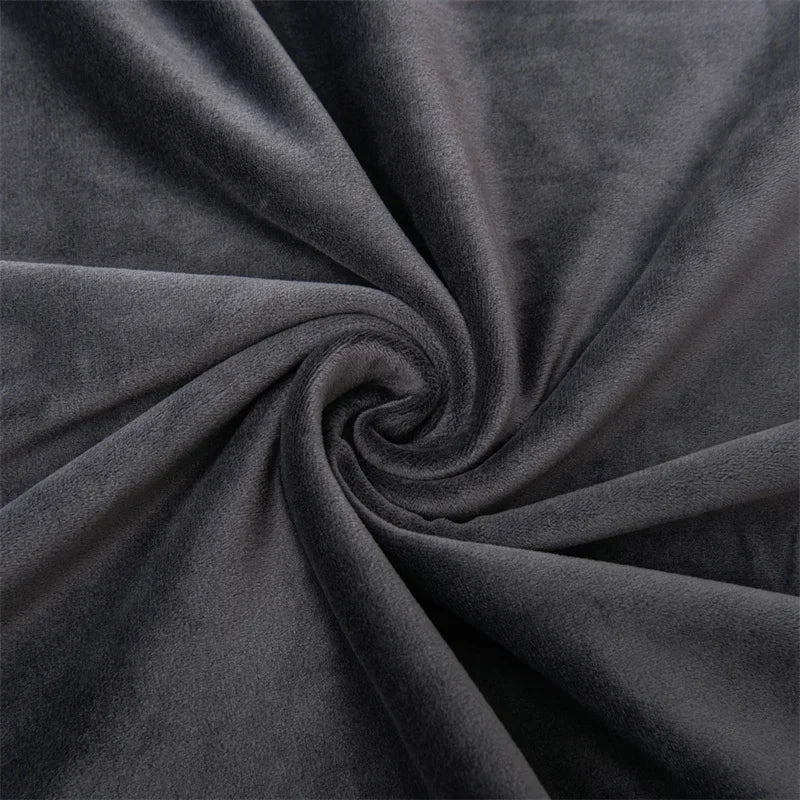tissu extensible velours gris