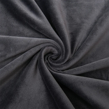 tissu extensible velours gris