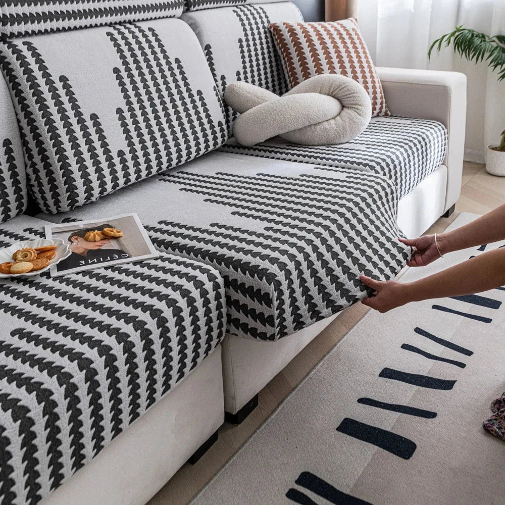 Housse de coussin de canapé extensible renforcée
