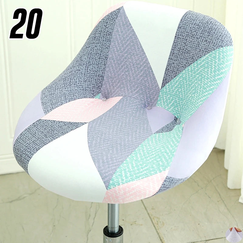 Housse extensible pour tabouret de bar coque motif 20