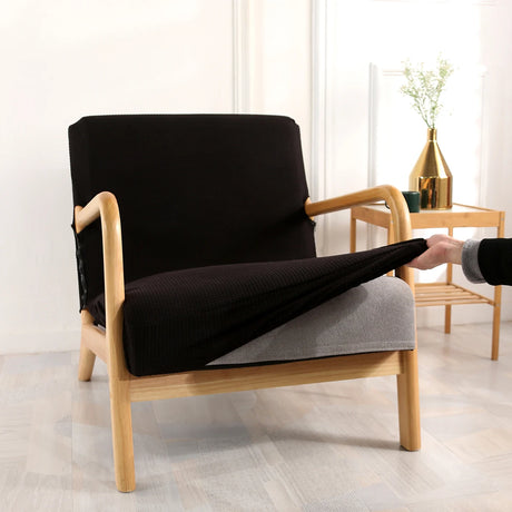 Housse de fauteuil scandinave noir