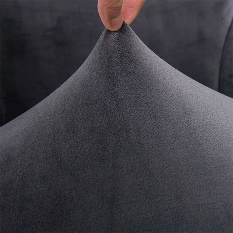 tissu velours gris zoom