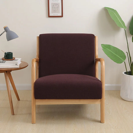 Housse de fauteuil scandinave marron