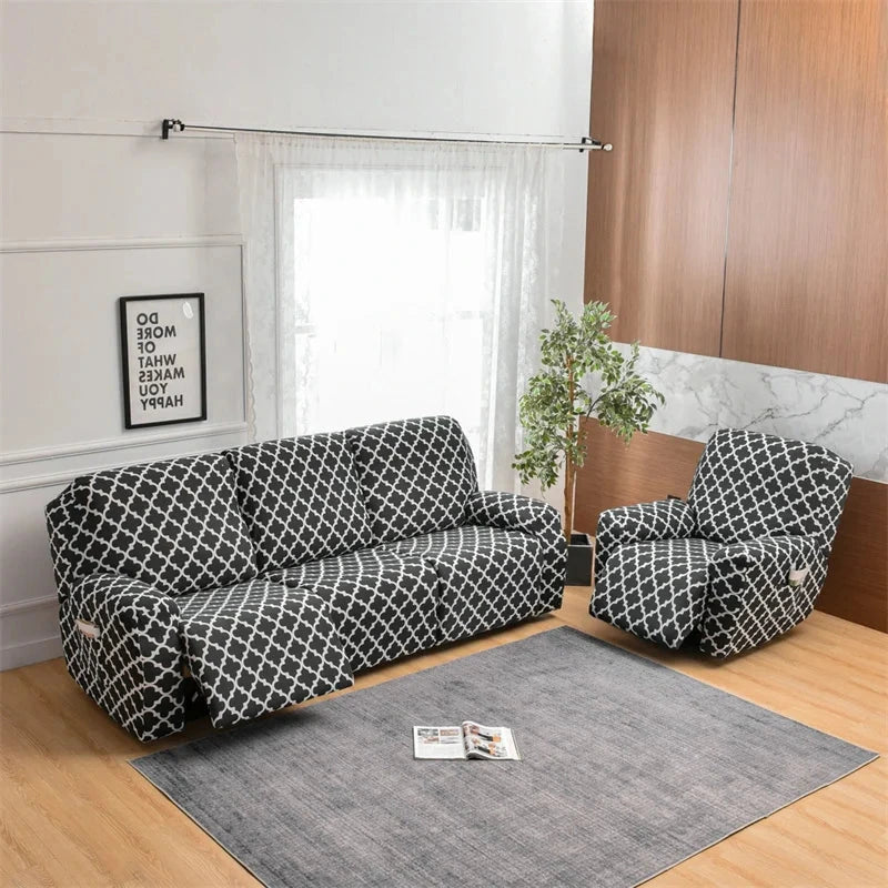 Housse pour fauteuil et canapé relax inclinable 1/2/3 places - Harmony 8 motifs