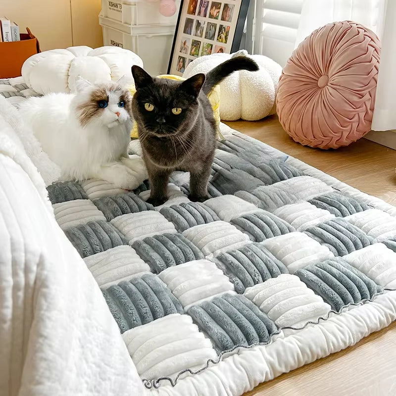 Tapis couvre fauteuil épais, matelassé et antidérapant, anti griffes de chat