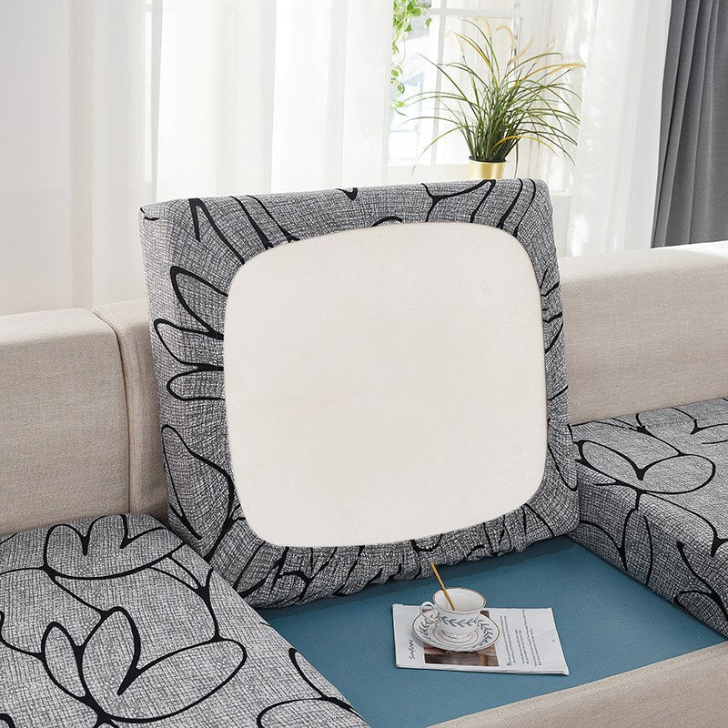 housse pour coussin de canapé extensibles imprimée