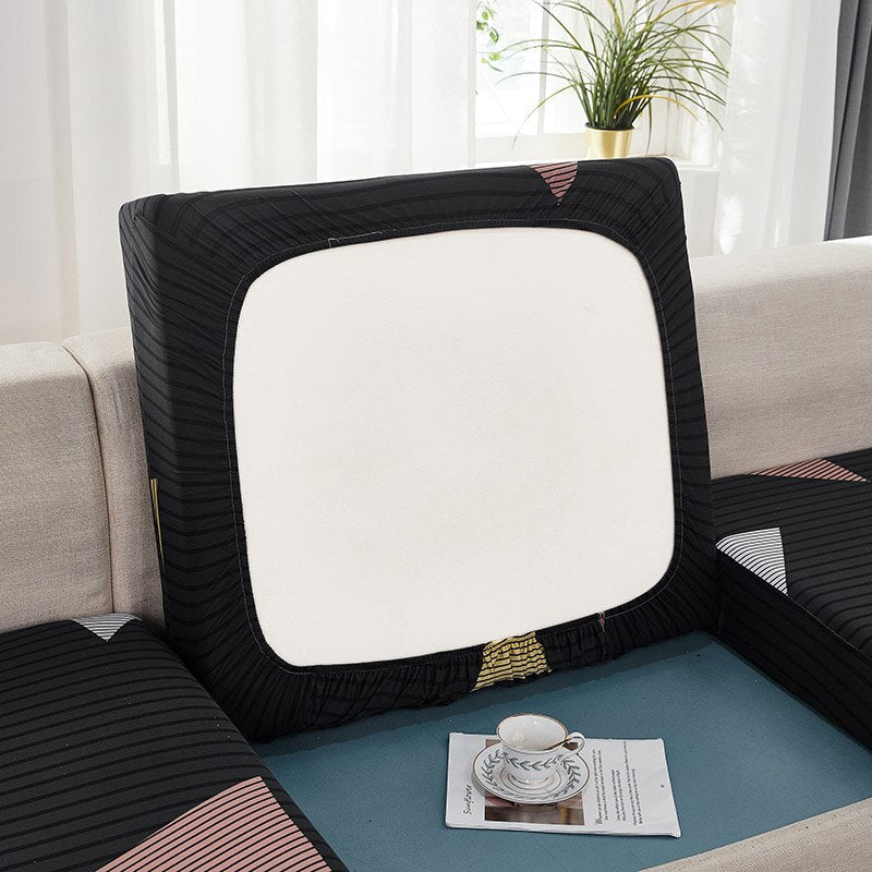 housse pour coussin de canapé extensibles imprimée