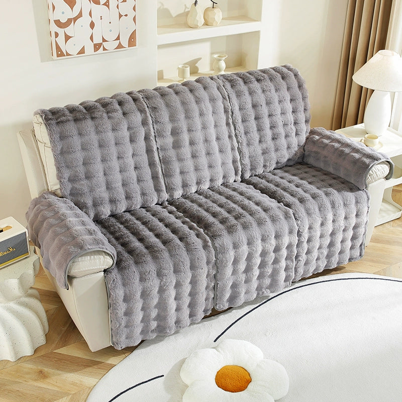 housse canapé relax luxe sur mesure  nuage de douceur gris foncé