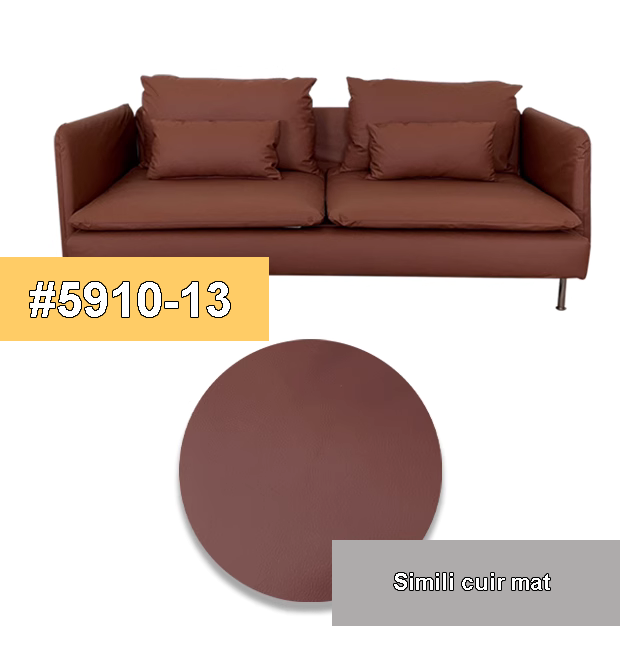 Housse canapé IKEA SODERHAMN sur mesure luxe simili cuir synthétique