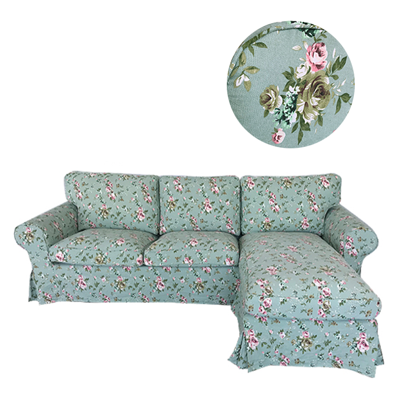 Housse De Canapé IKEA Ektorp 2+2 (4 Places) - Grise, Tissu, Neuve