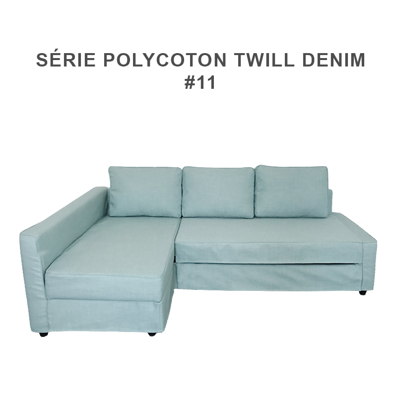 Housse pour canapé d'angle convertible IKEA FRIHETEN Polycoton twill denim