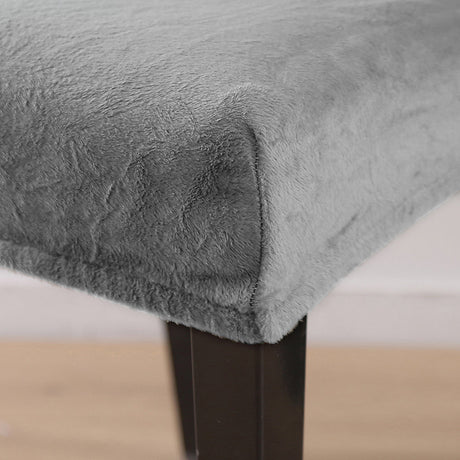 tissu extensibles velours gris