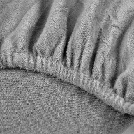 tissu extensibles velours gris