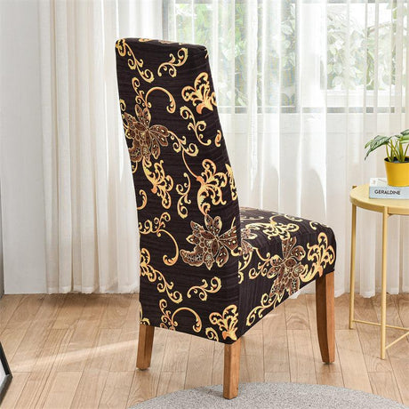 Housses de chaises hautes extensibles grand dossier