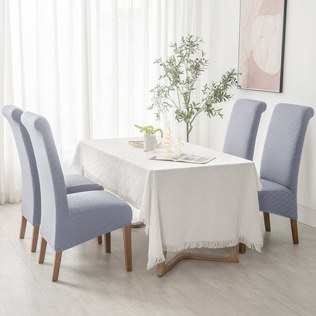 Housse de chaise haute grand dossier losange Casaharmony