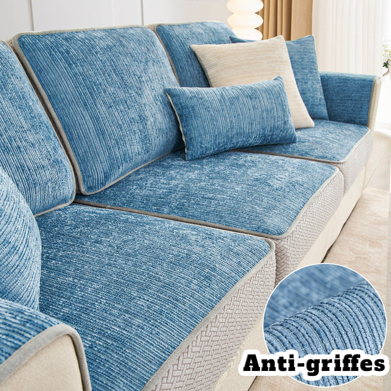 housses pour coussins de canapé renforcée beleue