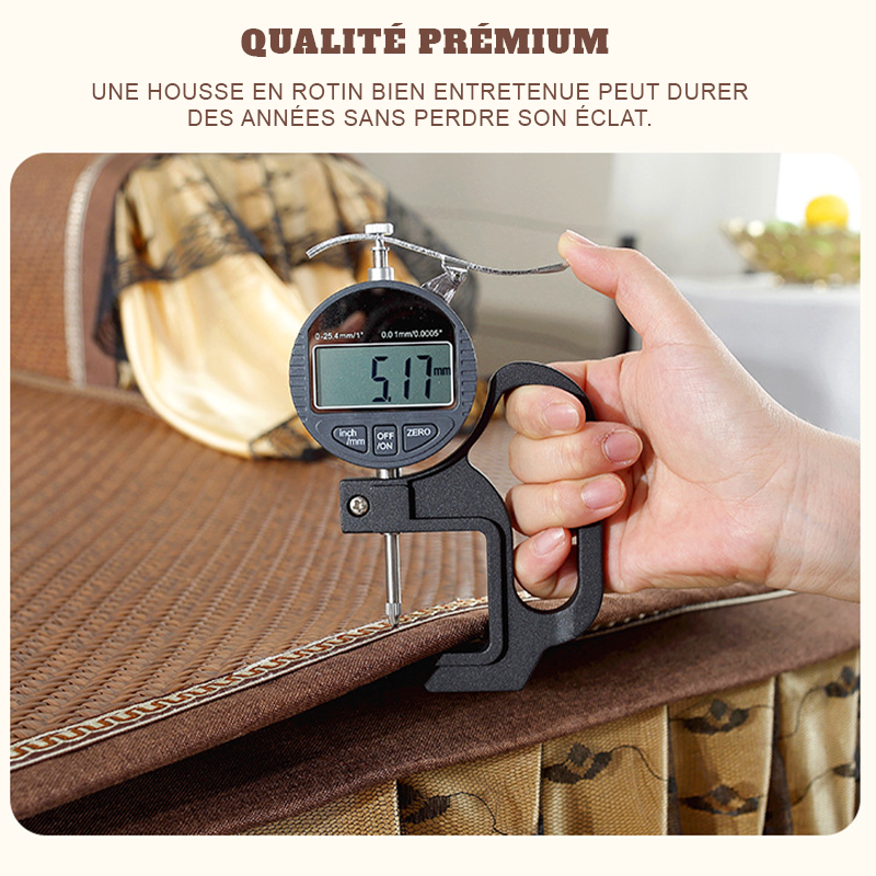 tissu en rotin épais qualité prémium