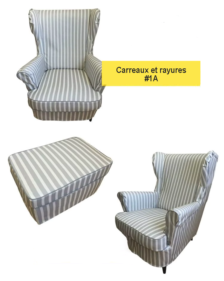 Housse prémium pour fauteuil IKEA STRANDMON personnalisable