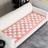 Tapis couvre fauteuil épais, matelassé et antidérapant, anti griffes de chat rose