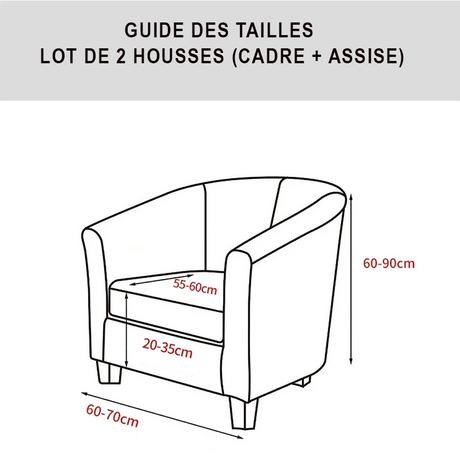 Guide des tailles housse fauteuil ikea tullsta
