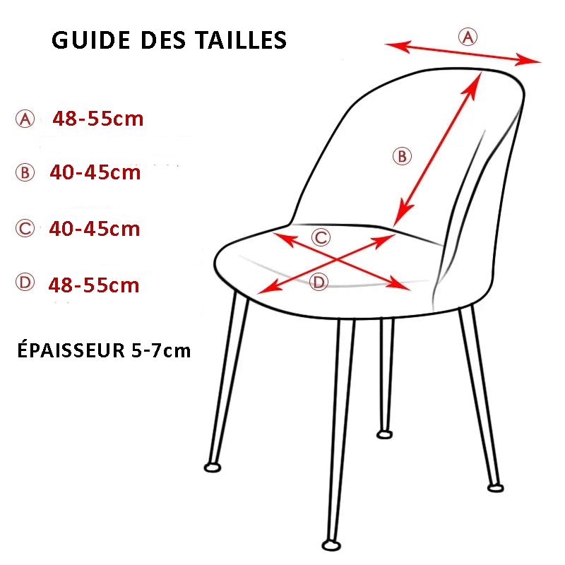 Guide des tailles housse mauricette