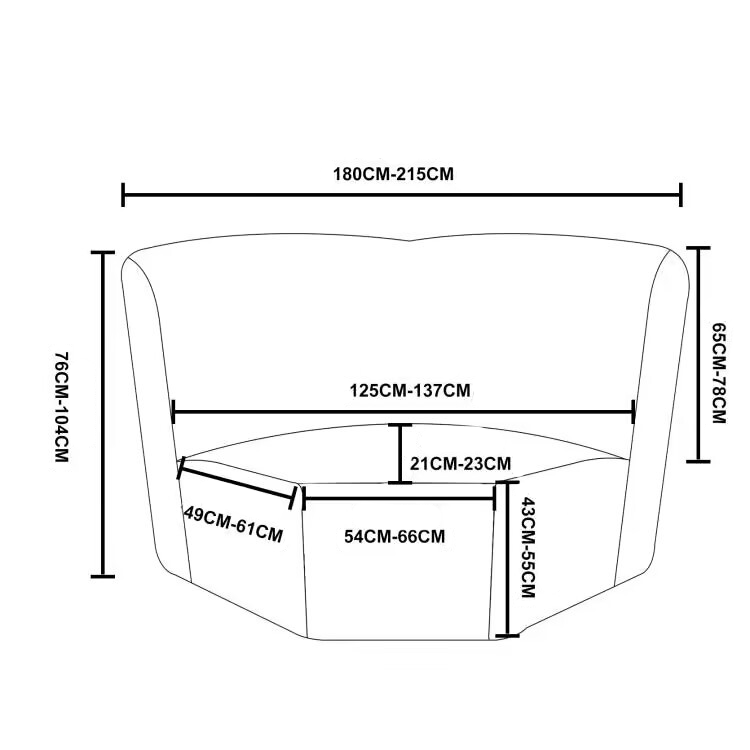Housses pour canapé d'angle relax inclinable électrique pur velours