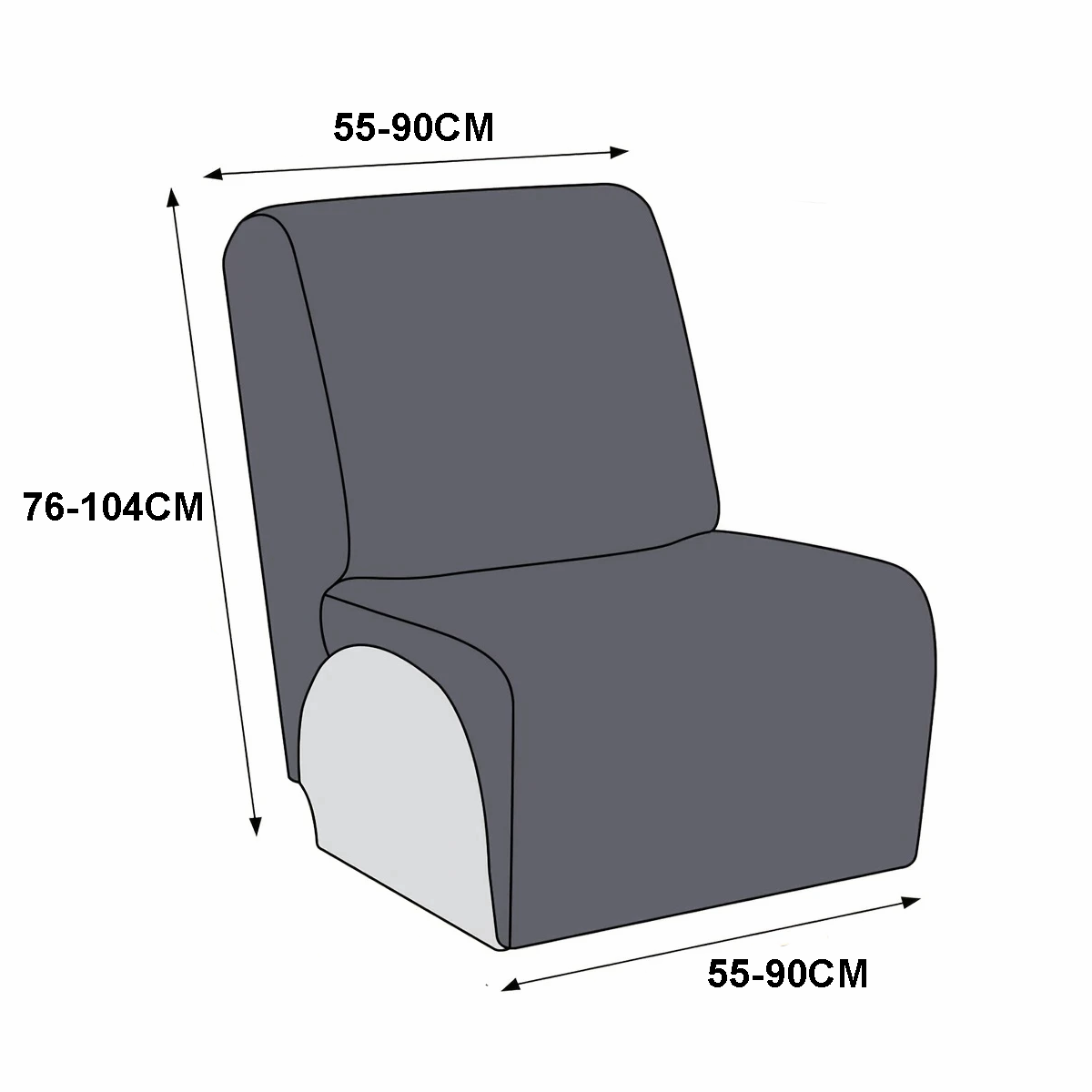 Housse pour canapé d'angle relax avec repose pieds 5 places Jacquard microfibres