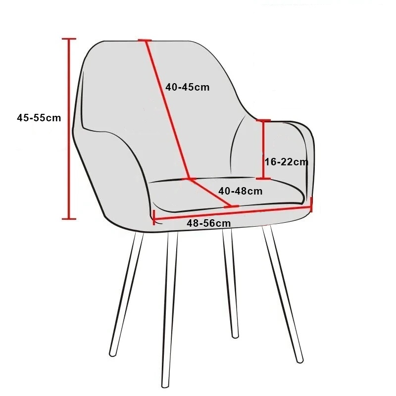 Guide des tailles housse fauteuil arnold maison du monde