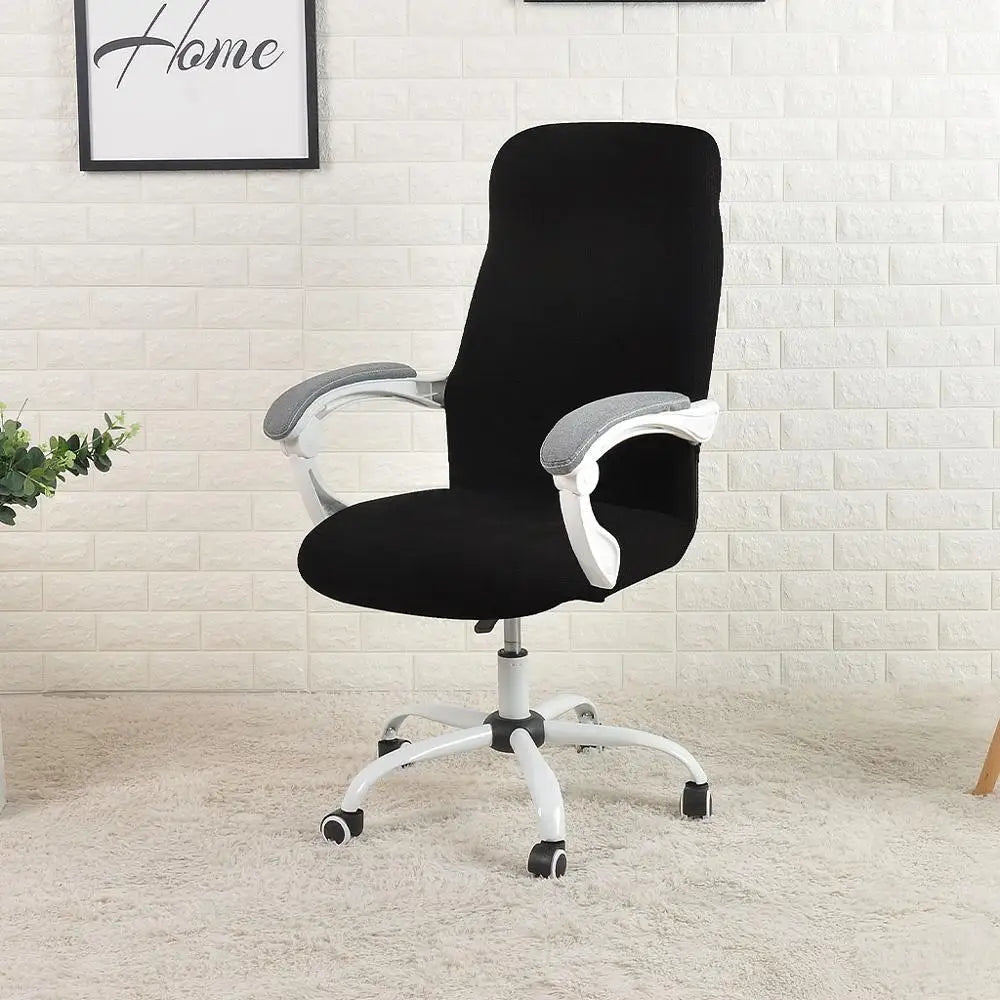 Housses de chaise de bureau extensible et imperméable noir