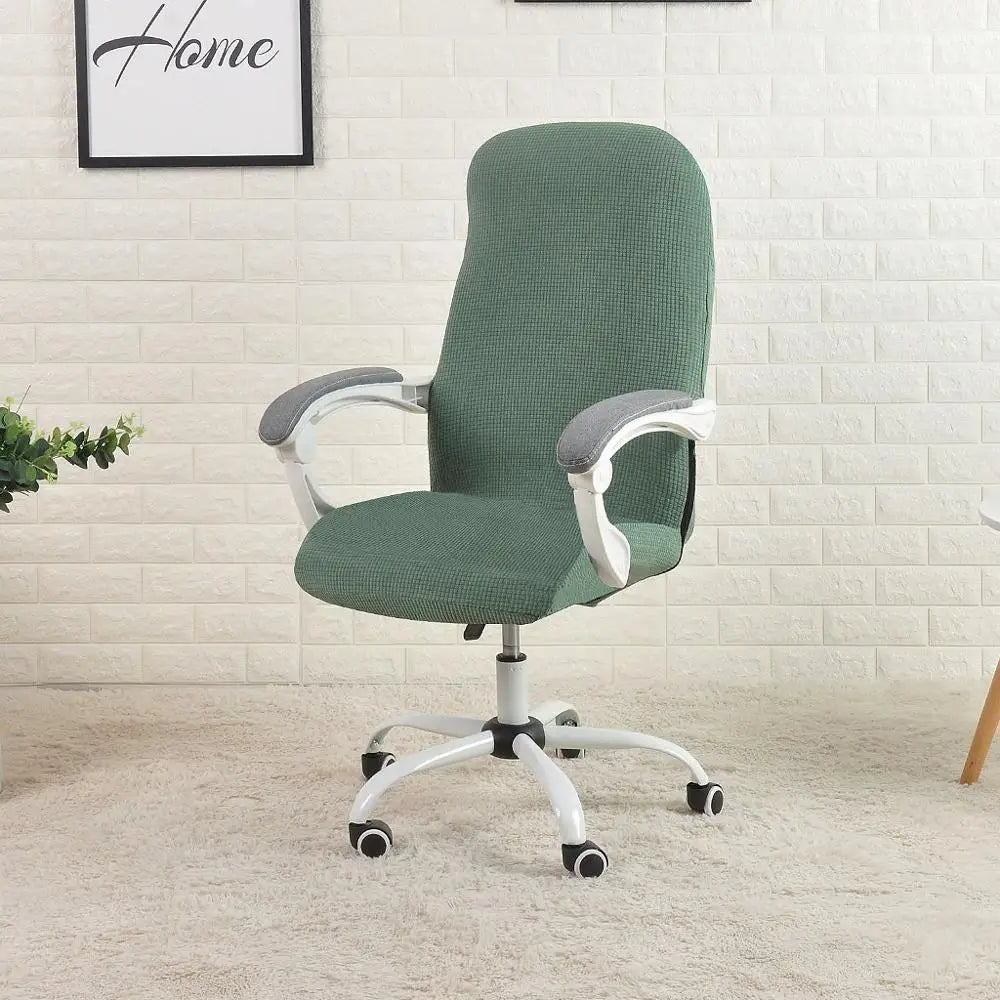 Housses de chaise de bureau extensible vert matcha