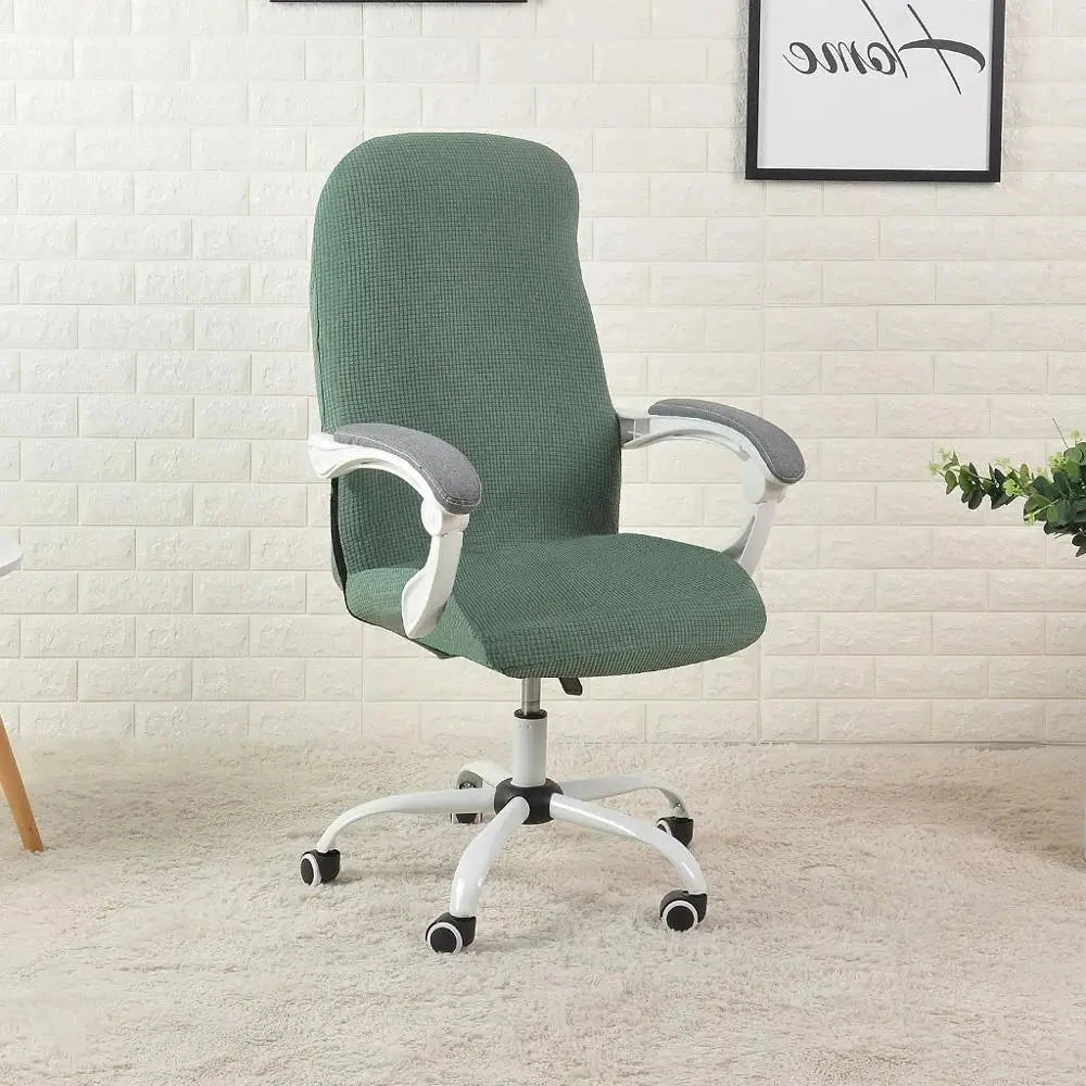 Housses de chaise de bureau extensible vert matcha