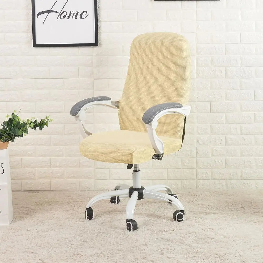 Housses de chaise de bureau extensible et imperméable beige